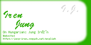 iren jung business card